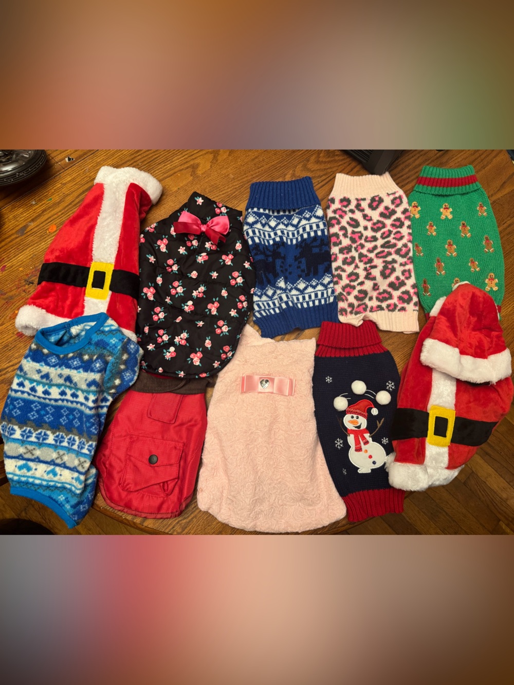 Lot of 10 dog sweaters
